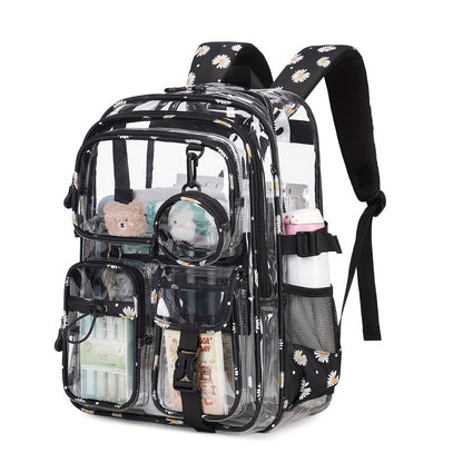 Backpack for Women – Clear, Large Capacity, Transparent, for Travel & School – detail view 6