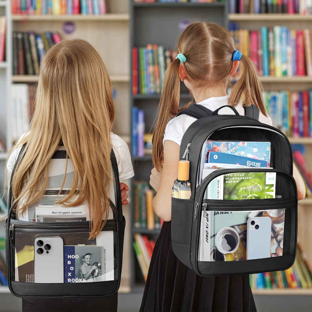 Backpack for Women – Clear, Transparent, Lightweight, for School – detail view 12