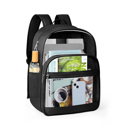 Backpack for Women – Clear, Transparent, Lightweight, for School – front view