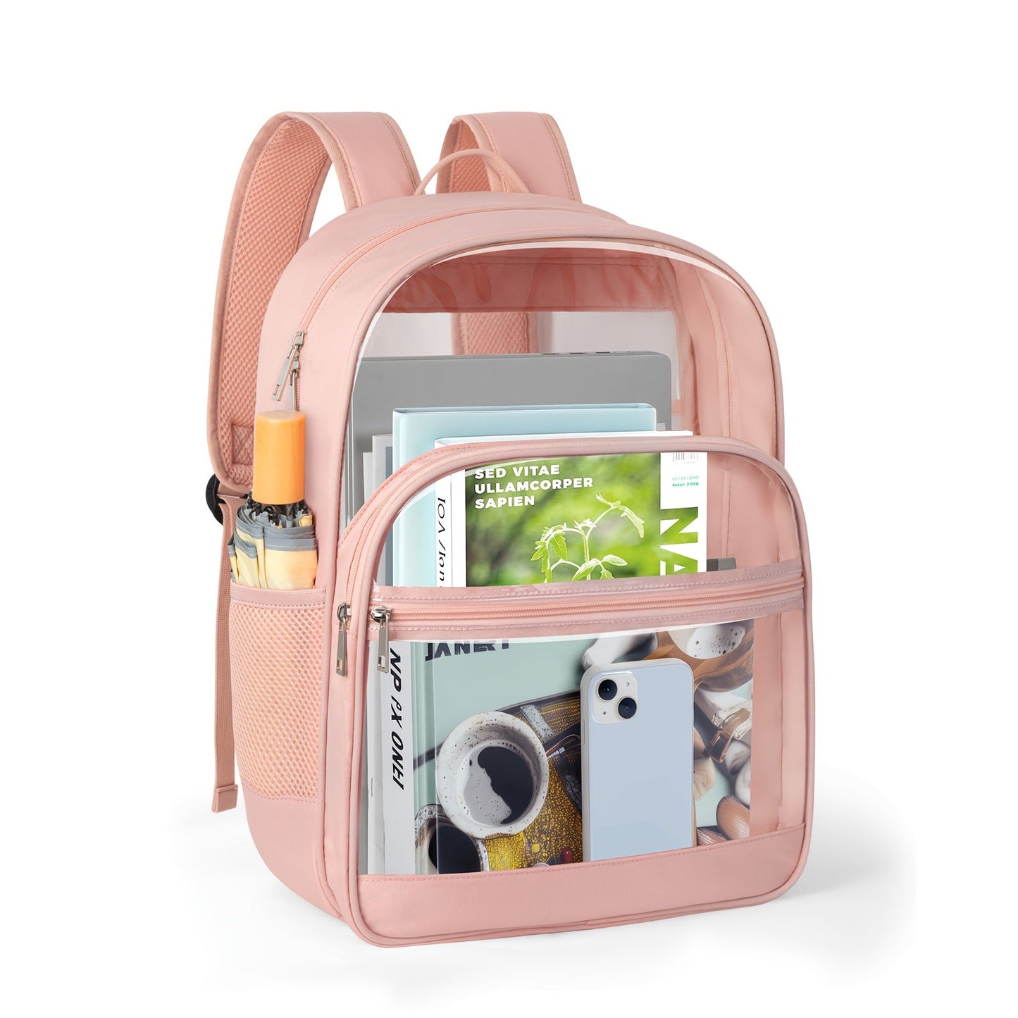 Backpack for Women – Clear, Transparent, Lightweight, for School – detail view 2