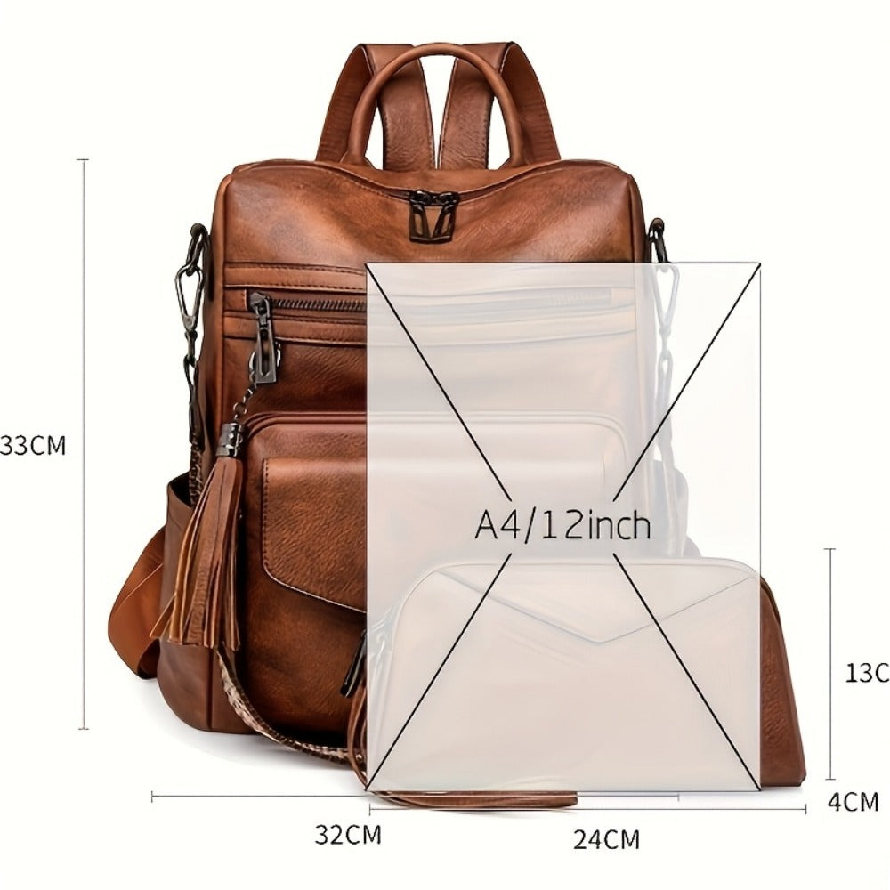 Backpack for Women – 9 Colors, Convertible, Large Capacity, for Travel & Work – detail view 10