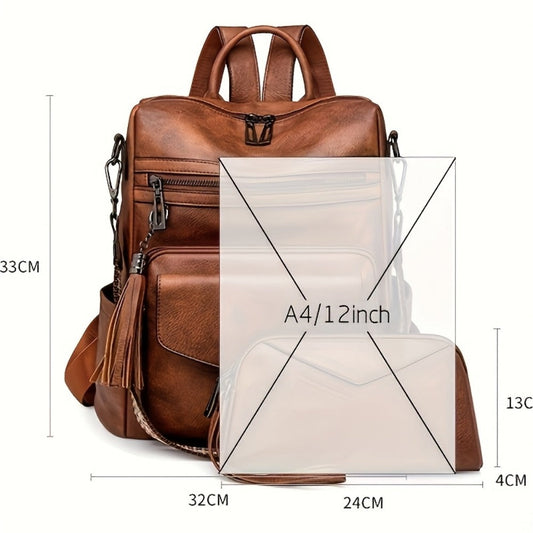 Backpack for Women – 9 Colors, Convertible, Large Capacity, for Travel & Work – detail view 10
