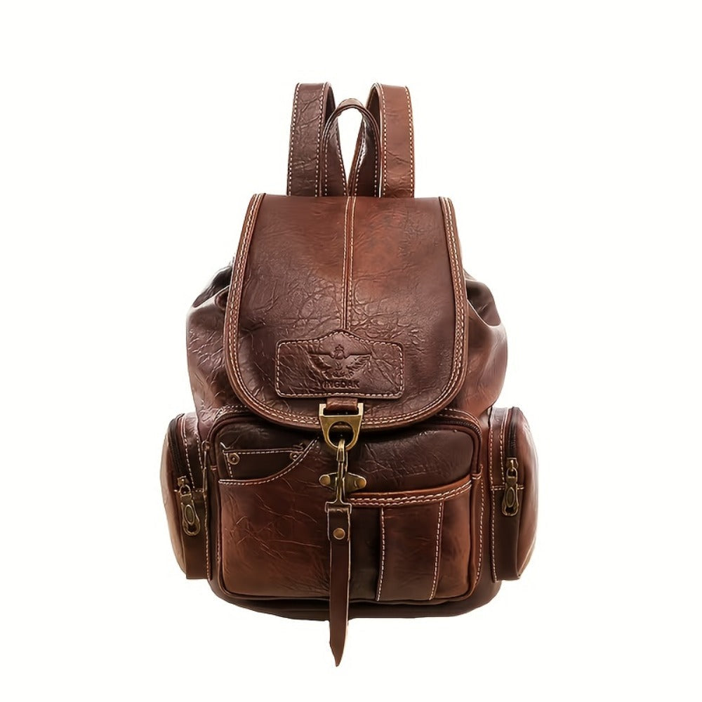 Backpack for Women – for School & Everyday Use, Retro Adjustable Strap Buckle Closure – detail view 2
