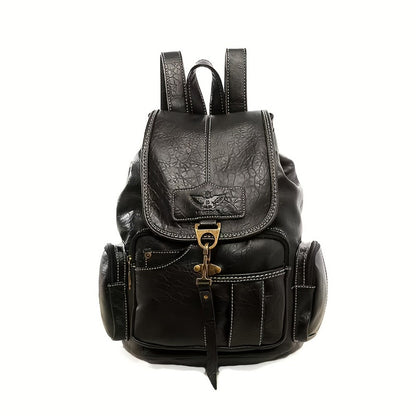 Backpack for Women – for School & Everyday Use, Retro Adjustable Strap Buckle Closure – detail view 3