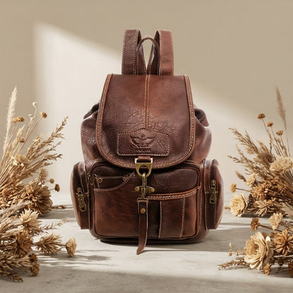 Backpack for Women – for School & Everyday Use, Retro Adjustable Strap Buckle Closure – detail view 6