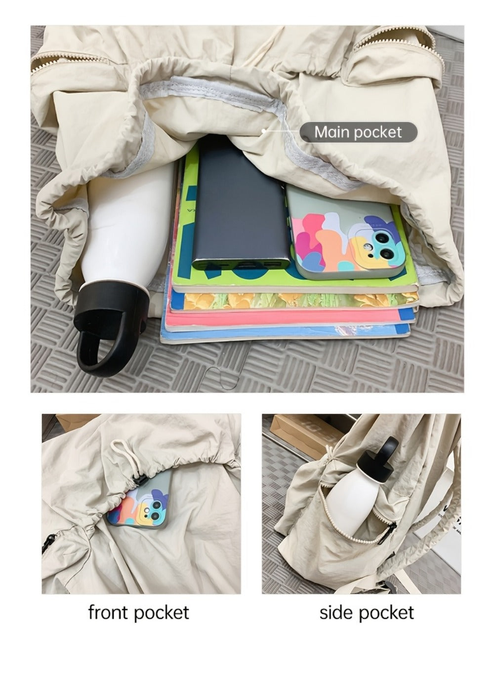 Backpack for Women – Large Capacity, Foldable, Multi-Pocket, Lightweight – detail view 22