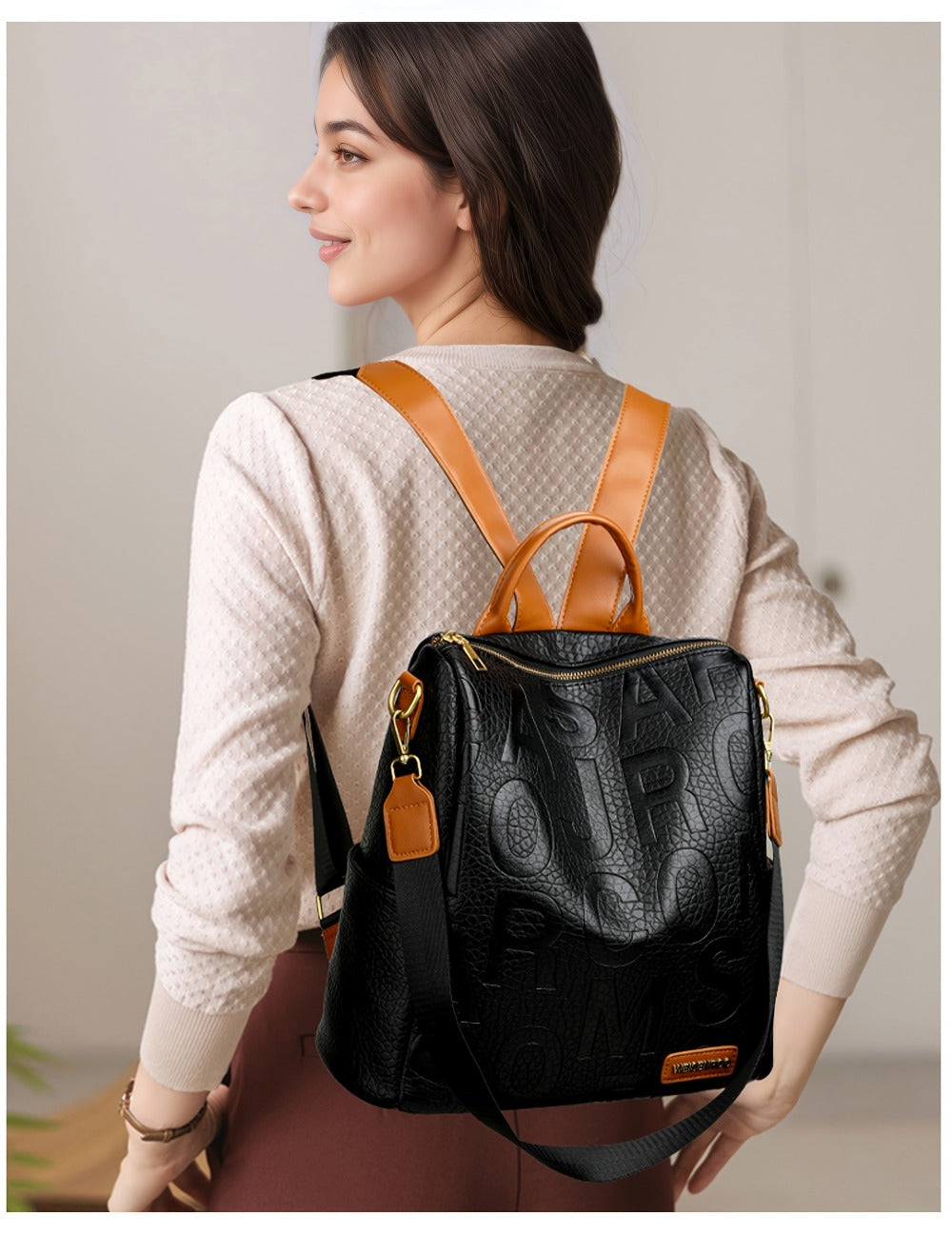 Backpack for Women – Lightweight, Adjustable Strap – detail view 17