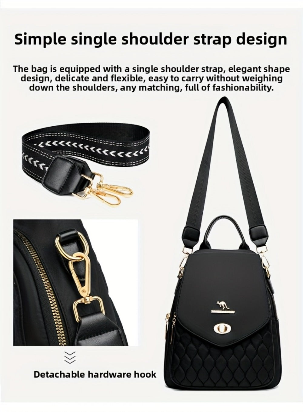 Backpack for Women – Lightweight, for Travel & Work – detail view 19