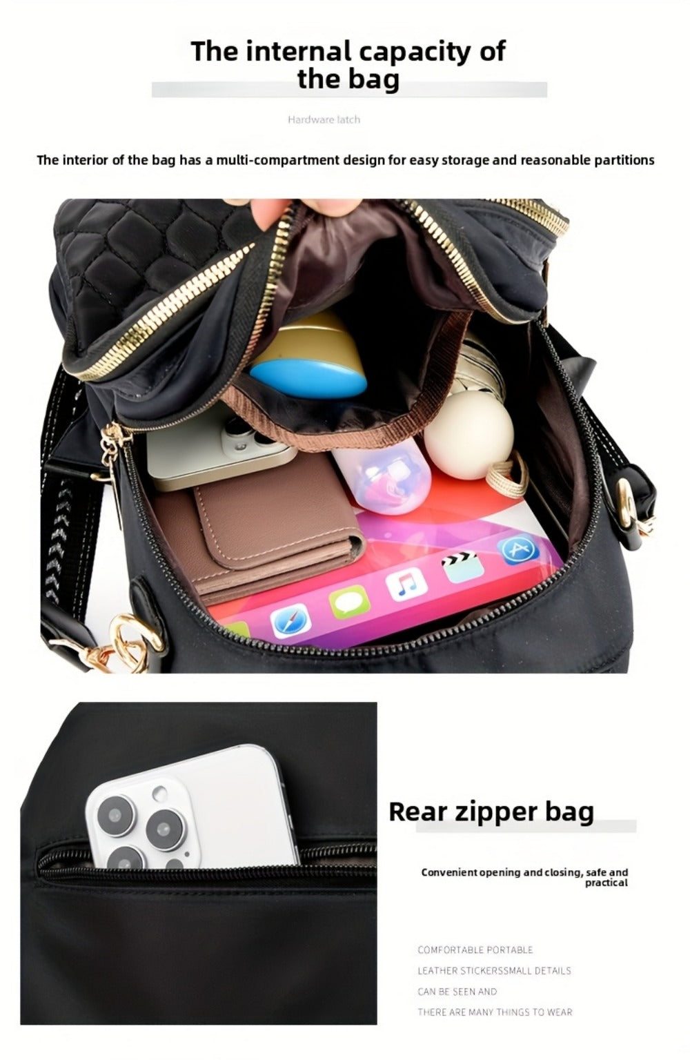 Backpack for Women – Lightweight, for Travel & Work – detail view 22