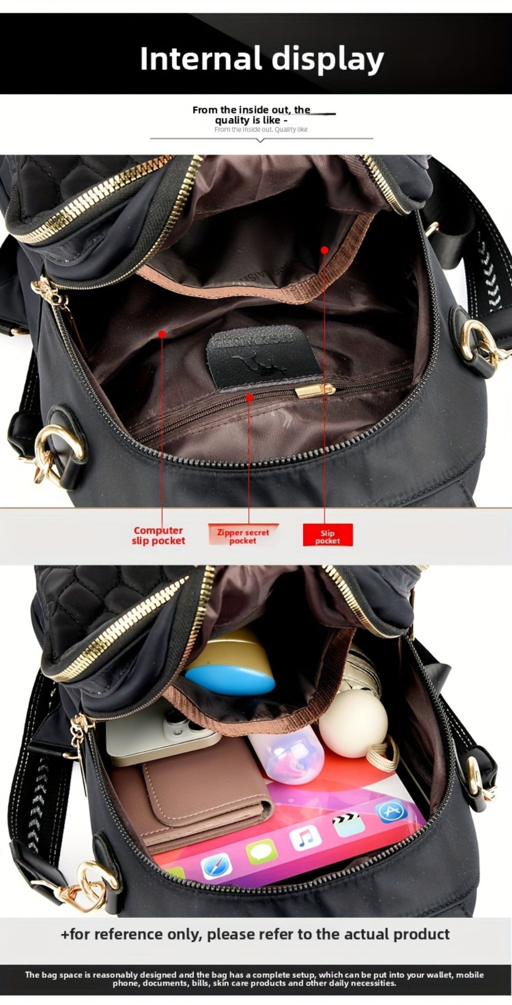Backpack for Women – Lightweight, for Travel & Work – detail view 44