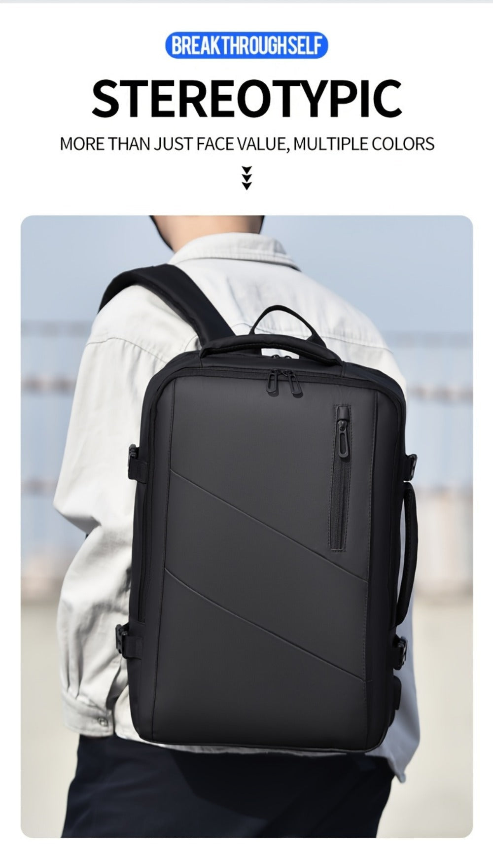 Backpack for Women – Nylon, Convertible, Multi-Pocket, for Travel & Work – detail view 16