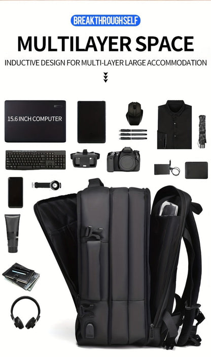 Backpack for Women – Nylon, Convertible, Multi-Pocket, for Travel & Work – detail view 23