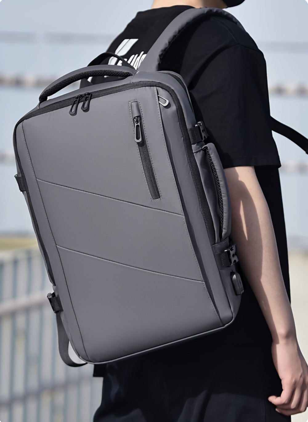 Backpack for Women – Nylon, Convertible, Multi-Pocket, for Travel & Work – detail view 37