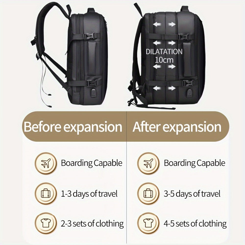 Backpack for Women – Nylon, Convertible, Multi-Pocket, for Travel & Work – detail view 6