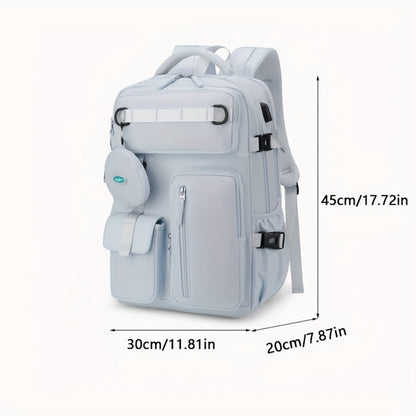 Backpack for Women – Nylon, Lightweight, Trolley Sleeve, for Travel & Work – detail view 16