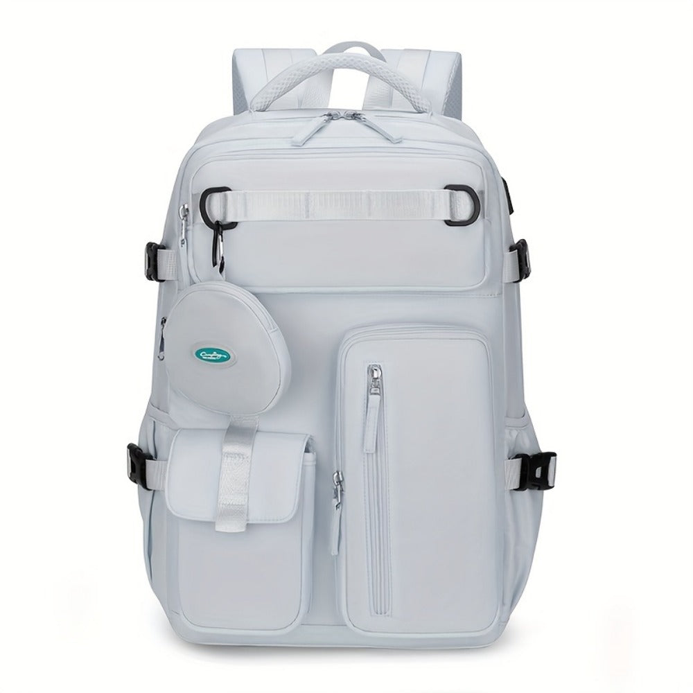 Backpack for Women – Nylon, Lightweight, Trolley Sleeve, for Travel & Work – detail view 7