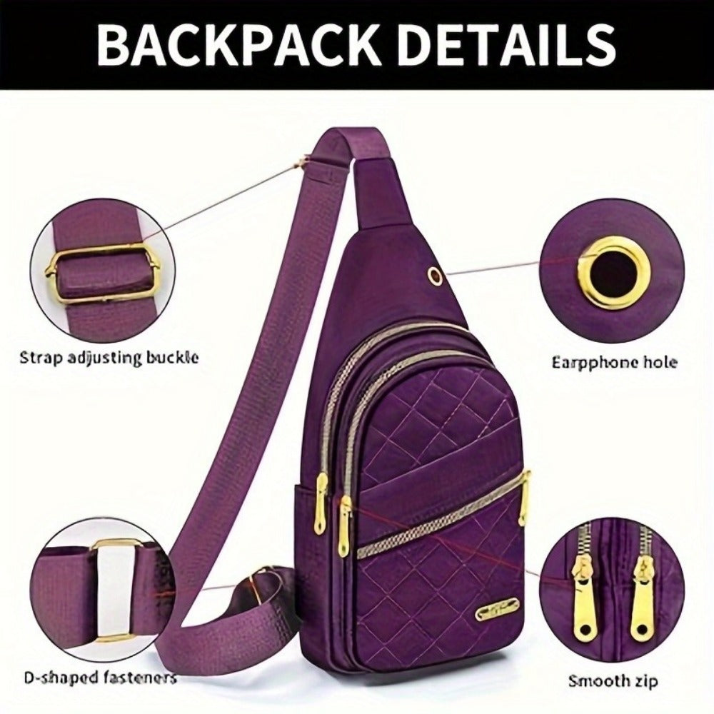 Backpack for Women – Nylon, Lightweight, Compact, for Travel – detail view 15