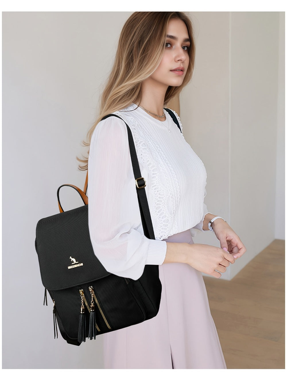 Backpack for Women – Nylon, Polyester, Lightweight, for Travel & Work – detail view 28