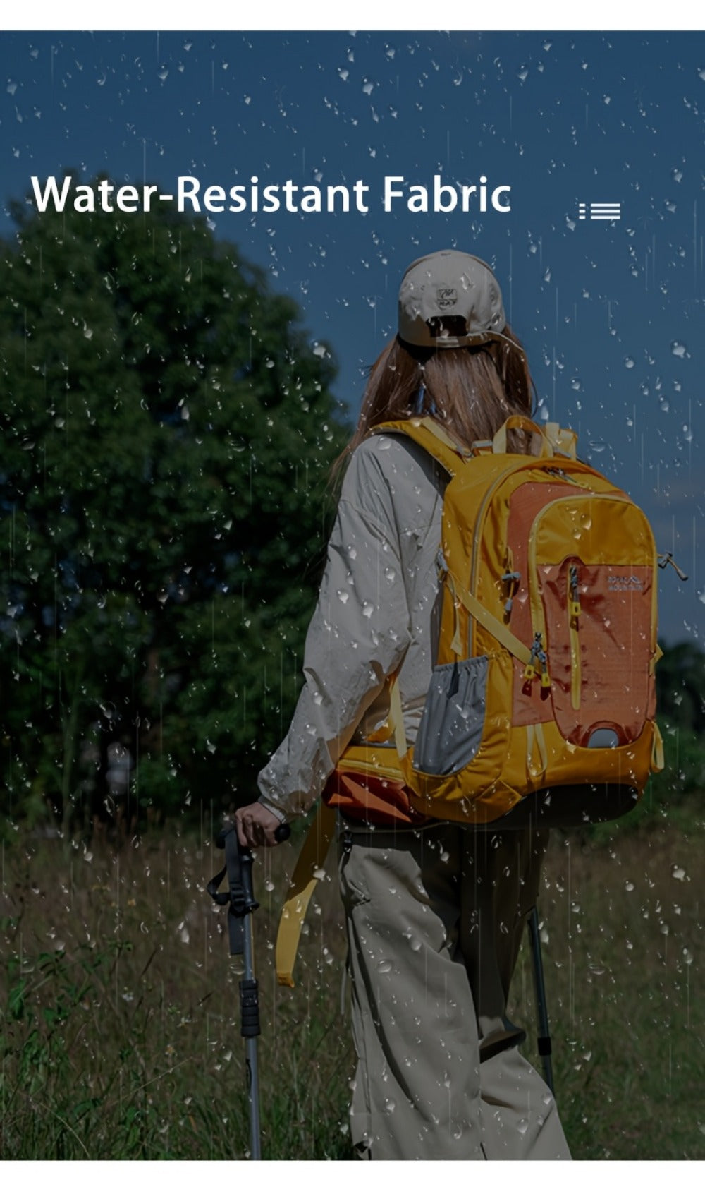 Backpack for Women – Nylon, Waterproof, Large Capacity, for Travel – detail view 13