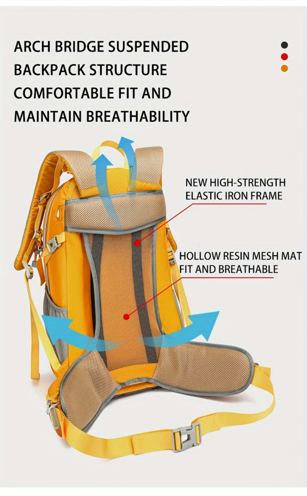 Backpack for Women – Nylon, Waterproof, Large Capacity, for Travel – detail view 17