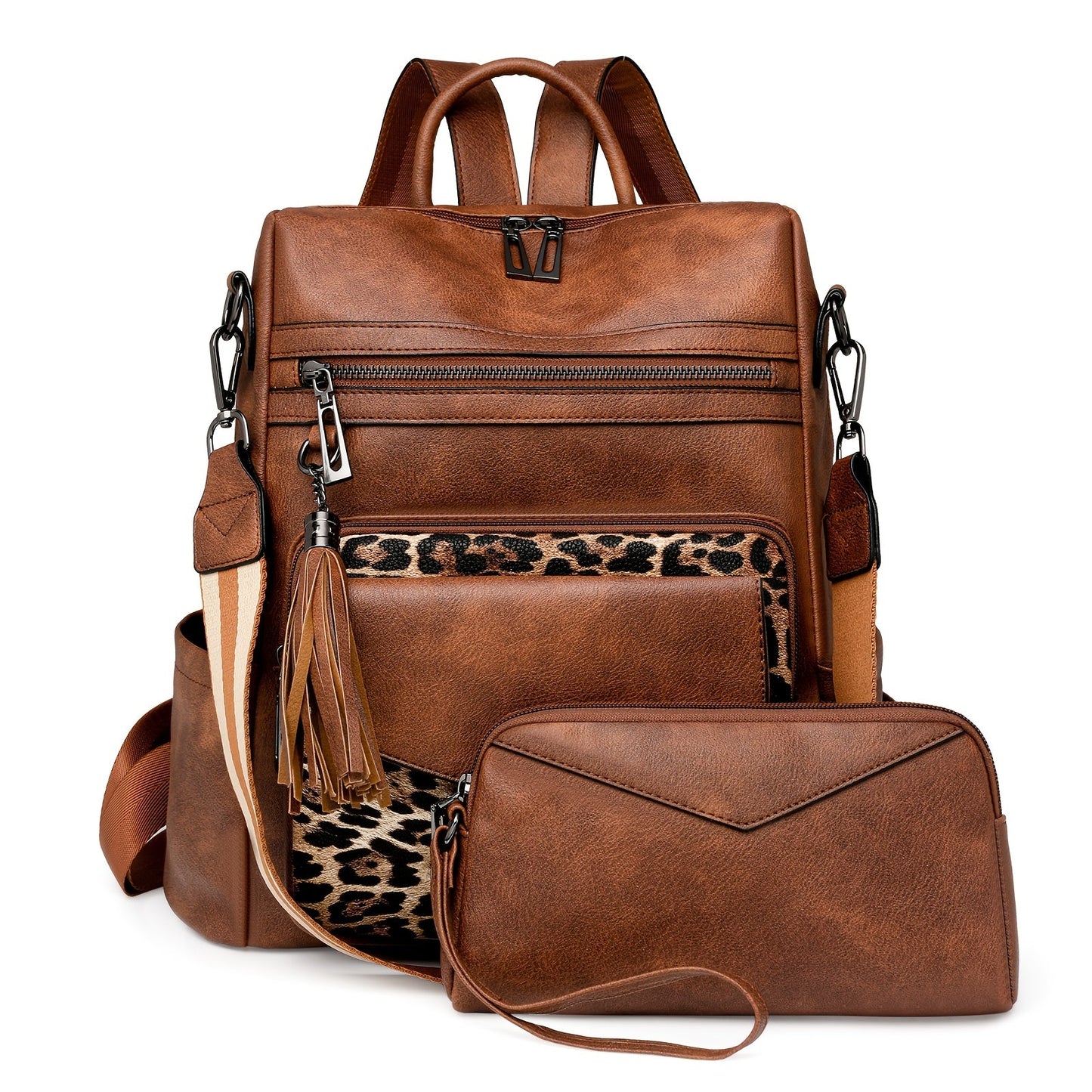 Backpack for Women – Polyester, Large Capacity, Convertible, for Travel – front view - product view 16