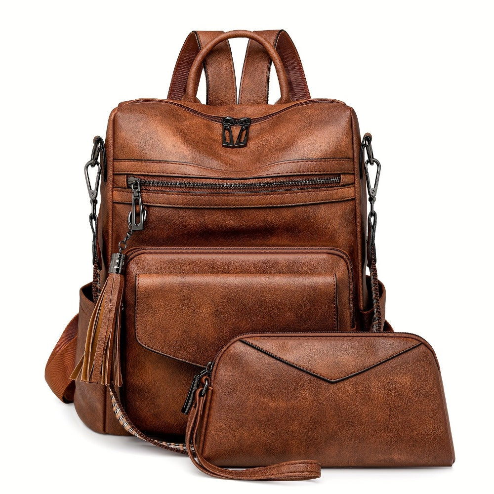 Backpack for Women – Polyester, Large Capacity, Convertible, for Travel – detail view 21