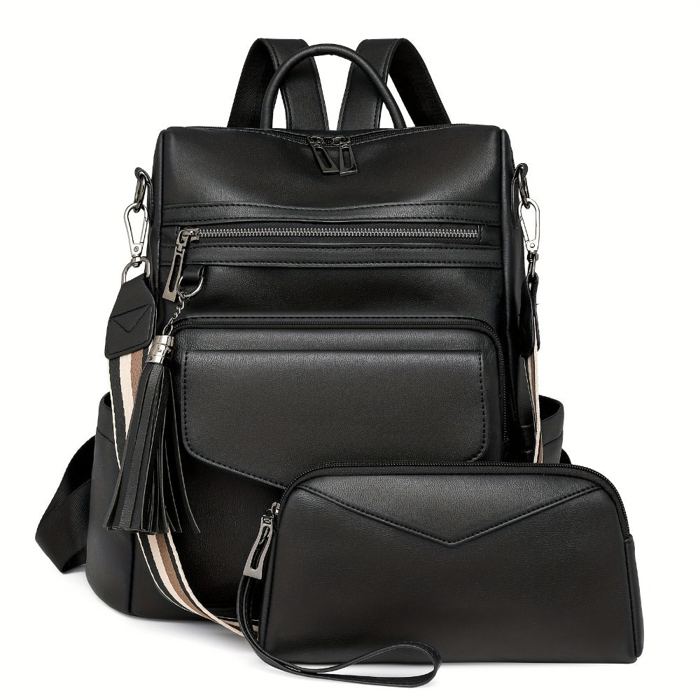 Backpack for Women – Polyester, Large Capacity, Convertible, for Travel – detail view 23