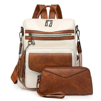Backpack for Women – Polyester, Large Capacity, Convertible, for Travel – detail view 11