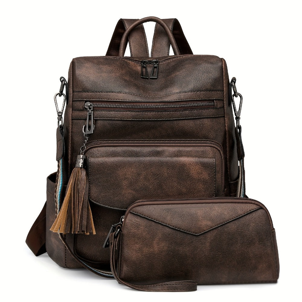 Backpack for Women – Polyester, Large Capacity, Convertible, for Travel – detail view 13