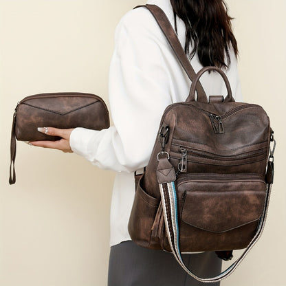 Backpack for Women – Polyester, Large Capacity, Convertible, for Travel – detail view 16