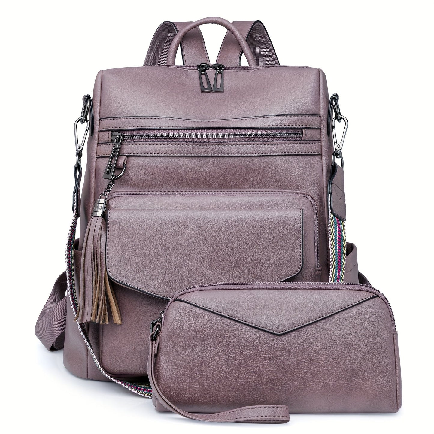 Backpack for Women – Polyester, Large Capacity, Convertible, for Travel – detail view 6