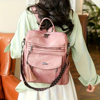 Backpack for Women – 5 Colors, PU Leather, for Travel & Work – detail view 12