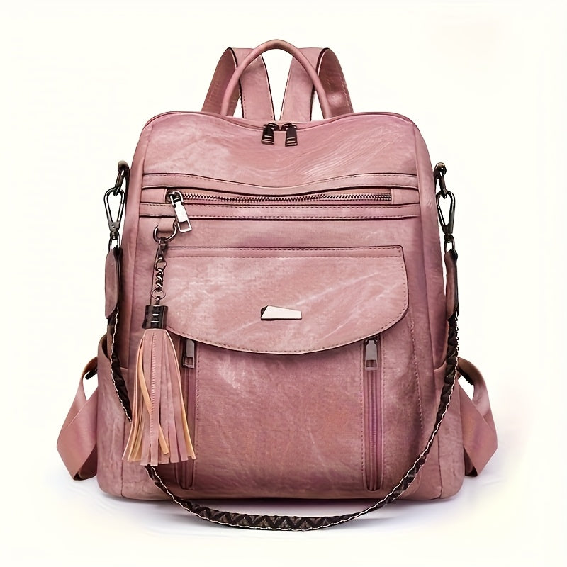 Backpack for Women – 5 Colors, PU Leather, for Travel & Work – detail view 3