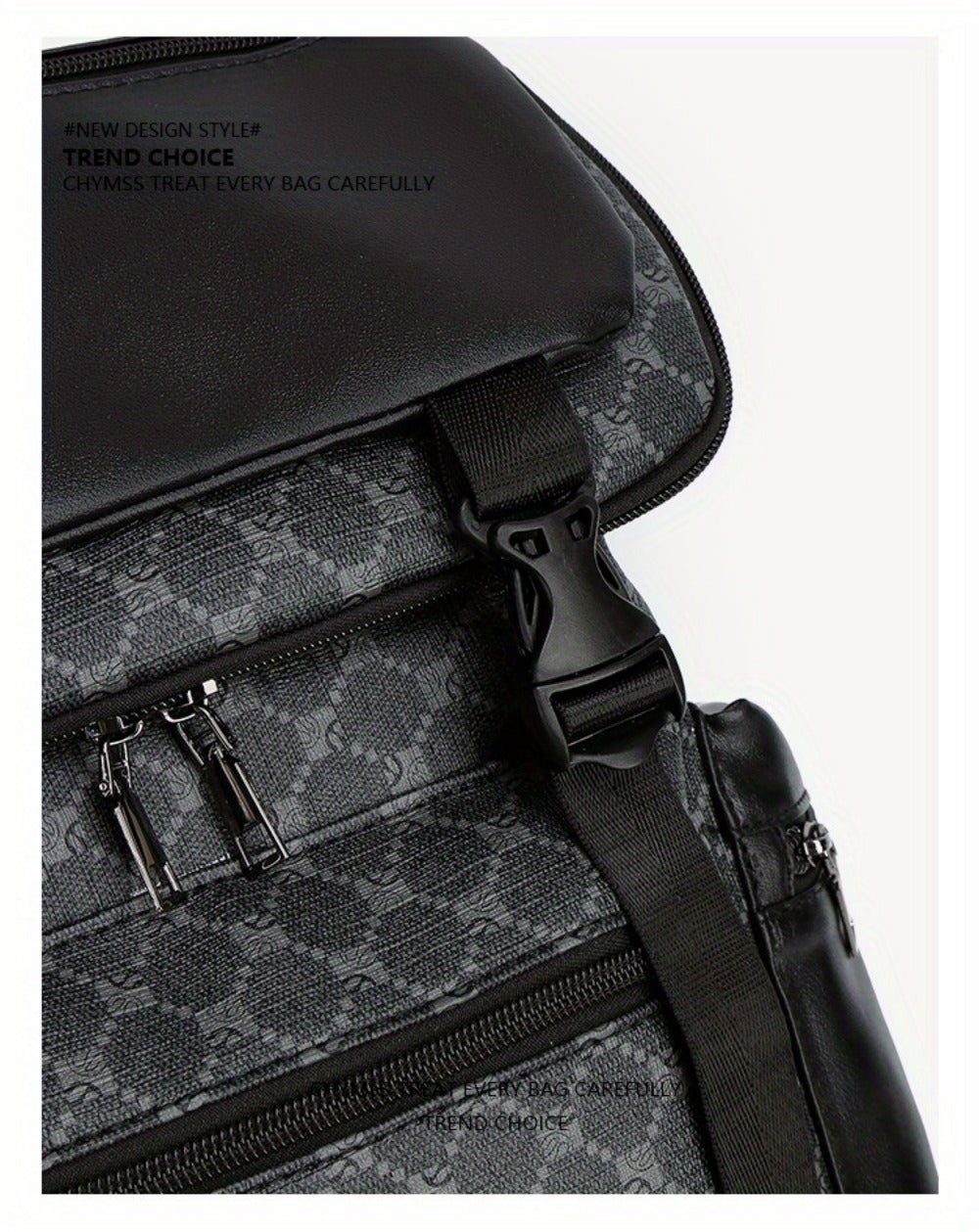 Backpack for Women – PU Leather, Multi-Pocket, Lightweight, for Travel & School – detail view 8