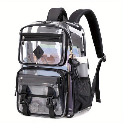 Backpack for Women – PVC, Clear, Transparent, Large Capacity – alternate view