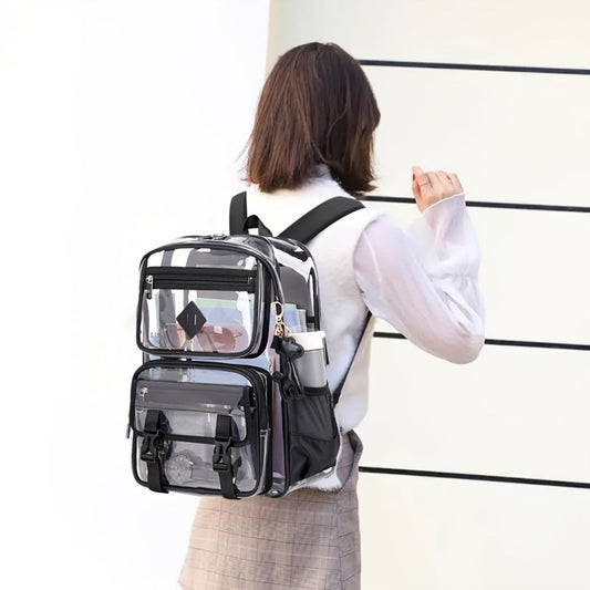 Backpack for Women – PVC, Clear, Transparent, Large Capacity – detail view 4