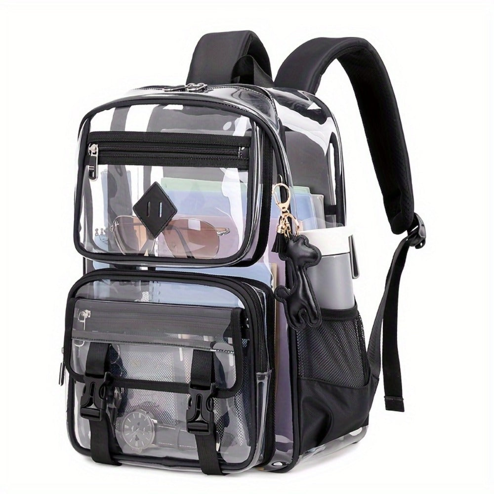 Backpack for Women – PVC, Clear, Transparent, Large Capacity – detail view 7