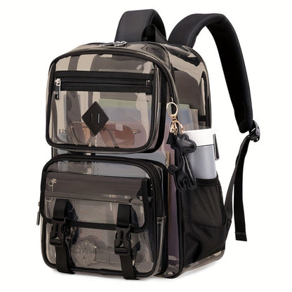 Backpack for Women – PVC, Clear, Transparent, Multi-Pocket – detail view 4