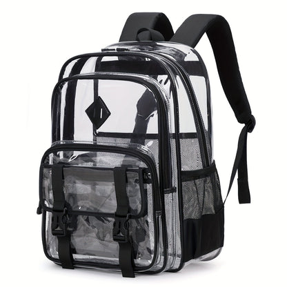 Backpack for Women – PVC, Clear, Large Capacity, Transparent – alternate view