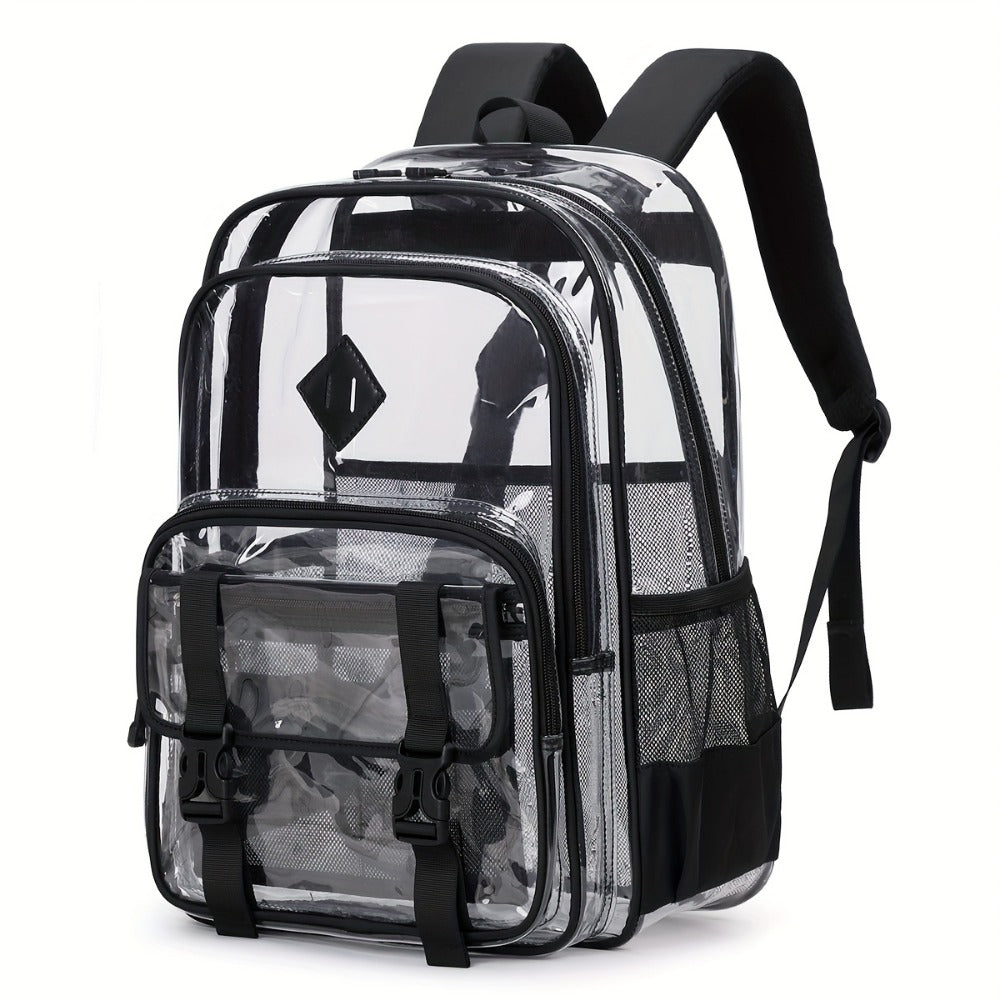 Backpack for Women – PVC, Clear, Large Capacity, Transparent – detail view 5