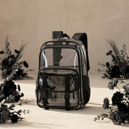 Backpack for Women – PVC, Clear, Large Capacity, Transparent – detail view 8