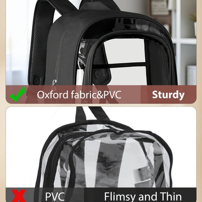 Backpack for Women – PVC, Clear, Transparent, for Travel & School – detail view 3