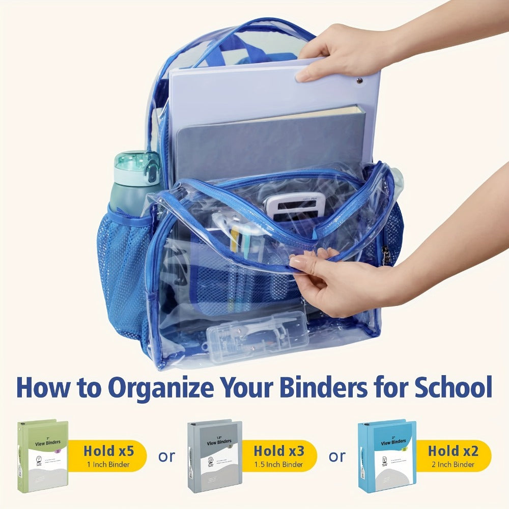 Backpack for Women – PVC, Clear, Transparent, for Travel & Work – detail view 8