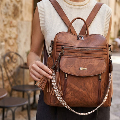 Backpack for Women – Vegan Leather, Convertible – detail view 15