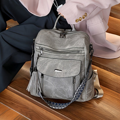 Backpack for Women – Vegan Leather, Convertible – detail view 16
