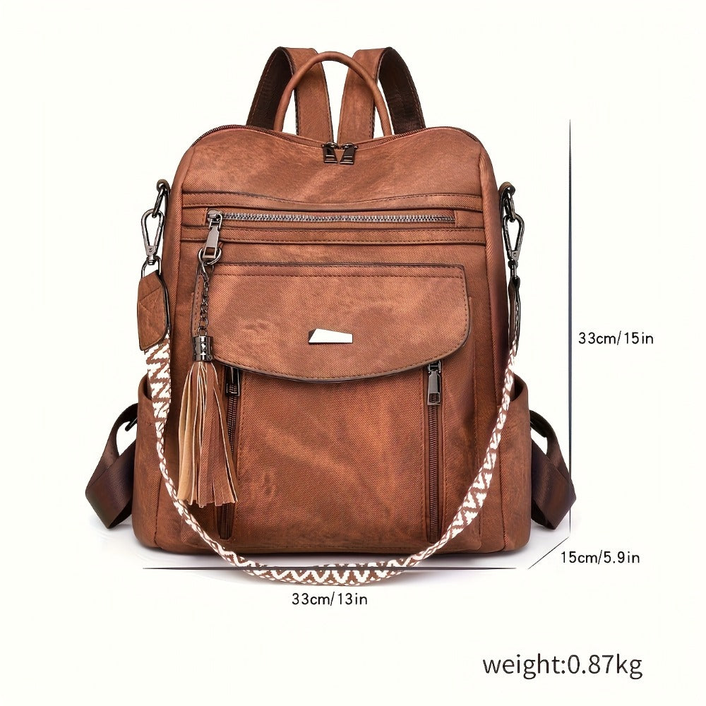 Backpack for Women – Vegan Leather, Convertible – detail view 18