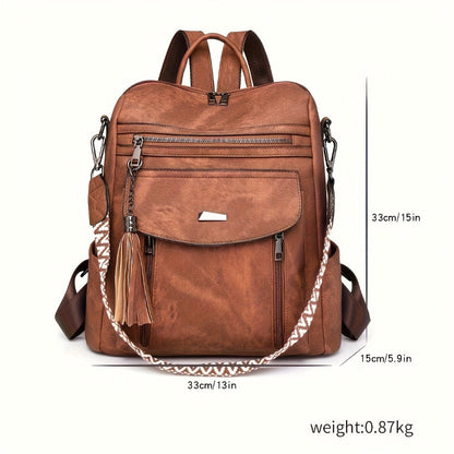Backpack for Women – Vegan Leather, Convertible – detail view 18