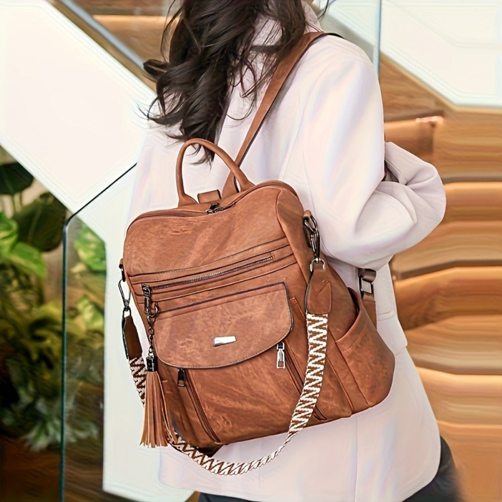 Backpack for Women – Vegan Leather, Convertible – detail view 9