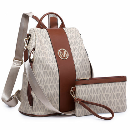 Backpack for Women – Vegan Leather, Anti-Theft, Convertible, Multi-Pocket – detail view 37