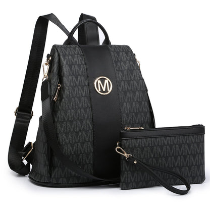 Backpack for Women – Vegan Leather, Anti-Theft, Convertible, Multi-Pocket – detail view 30
